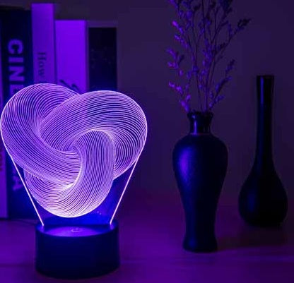 LumiTwist 3D LED Night Light